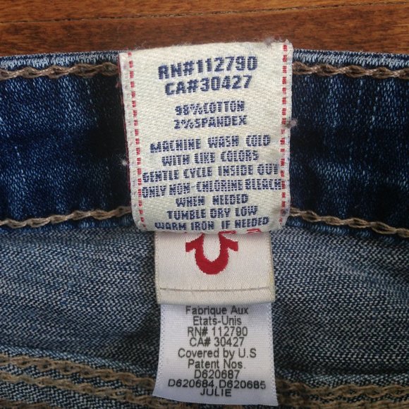 True Religion - Julie Big QT Skinny Blue Jeans - Picture 8 of 11